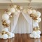 125pcs White Balloons Different Sizes, 18 inch 12 inch 10 inch 5 Inch Latex Balloons for Birthday Decoration, Wedding, Anniversary, Baby Shower Decorations, and Balloon Garland Balloon Arch